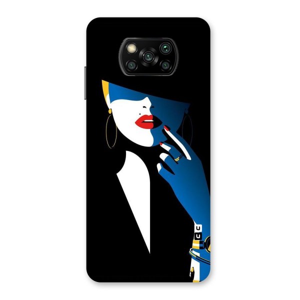 Elegant Woman Back Case for Poco X3