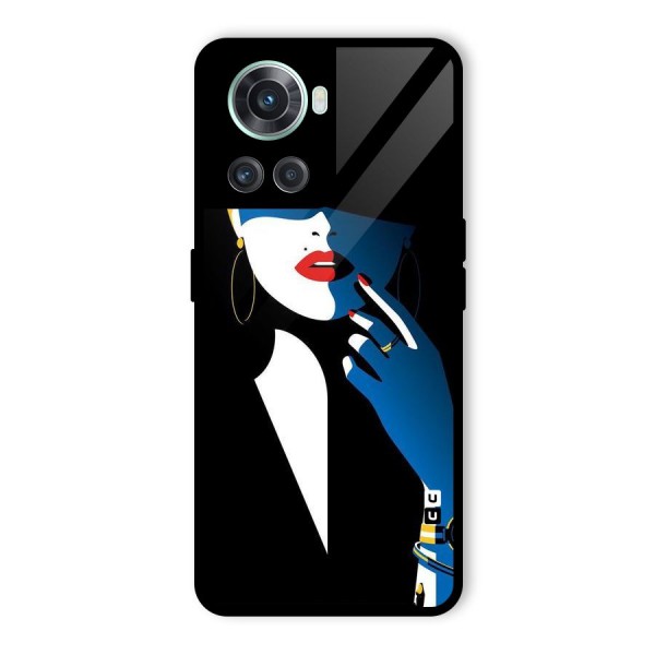 Elegant Woman Glass Back Case for OnePlus 10R