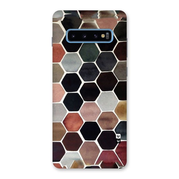 Elite Pastel Hexagons Back Case for Galaxy S10 Plus