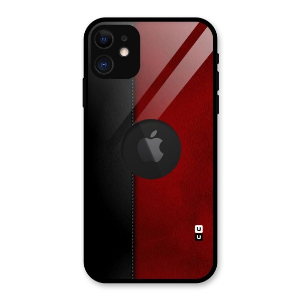 Elite Shade Design Glass Back Case for iPhone 11 Logo Cut