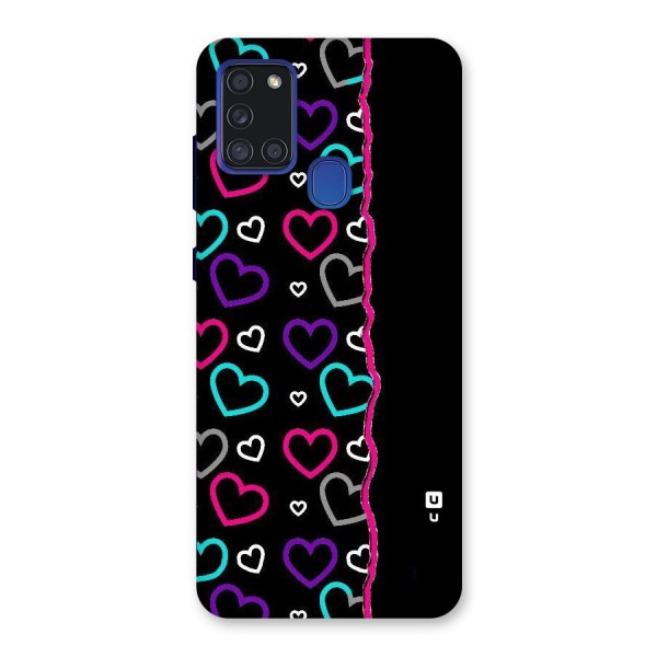 Empty Hearts Back Case for Galaxy A21s