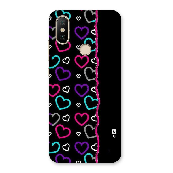 Empty Hearts Back Case for Mi A2