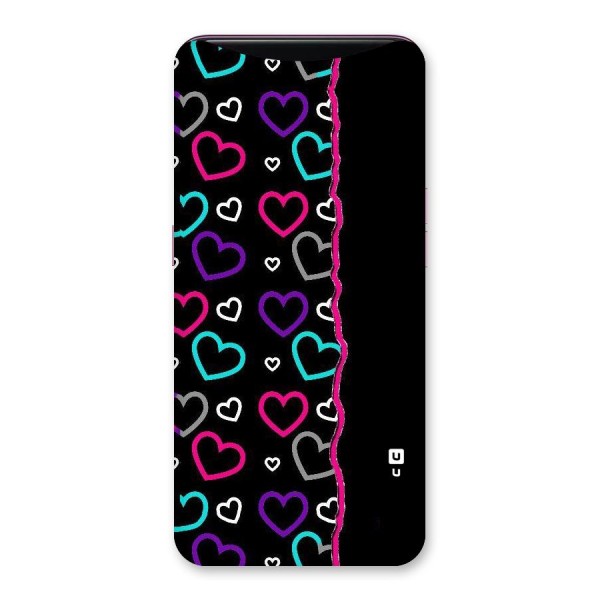 Empty Hearts Back Case for Oppo Find X