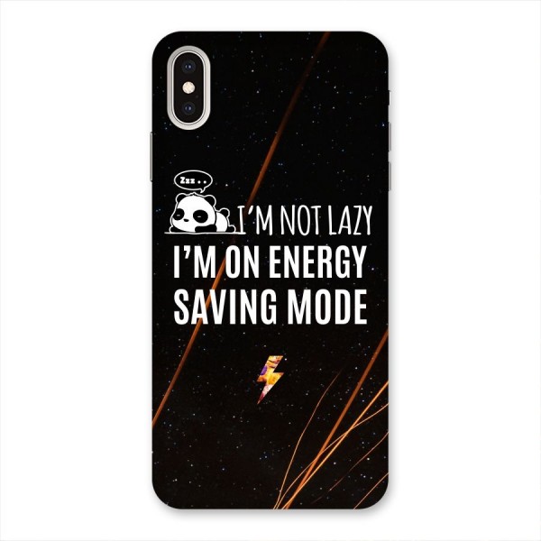 Energy Saving Mode Back Case for iPhone XS Max