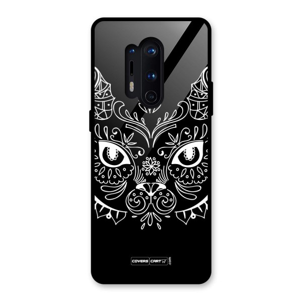 Ethnic Cat Design Glass Back Case for OnePlus 8 Pro