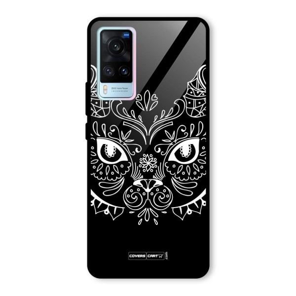 Ethnic Cat Design Glass Back Case for Vivo X60