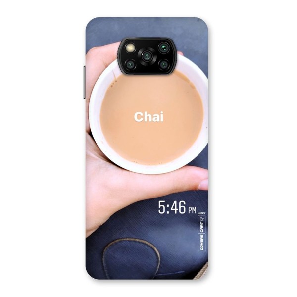Evening Tea Back Case for Poco X3