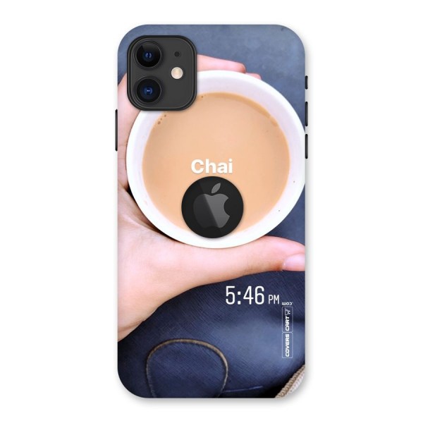 Evening Tea Back Case for iPhone 11 Logo Cut