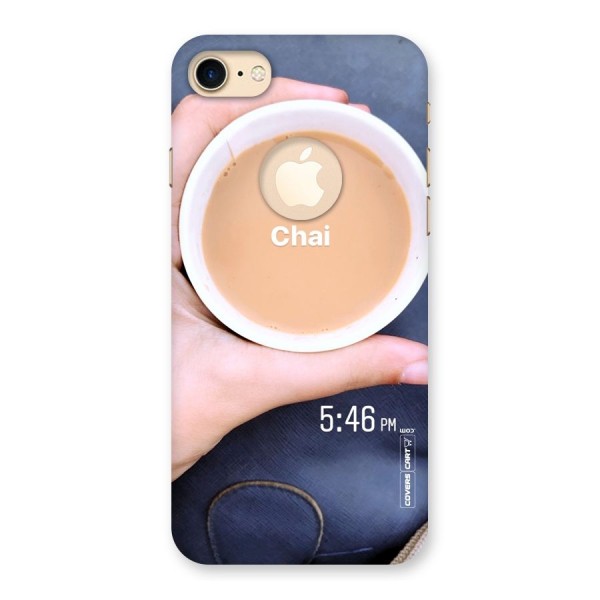 Evening Tea Back Case for iPhone 7 Logo Cut