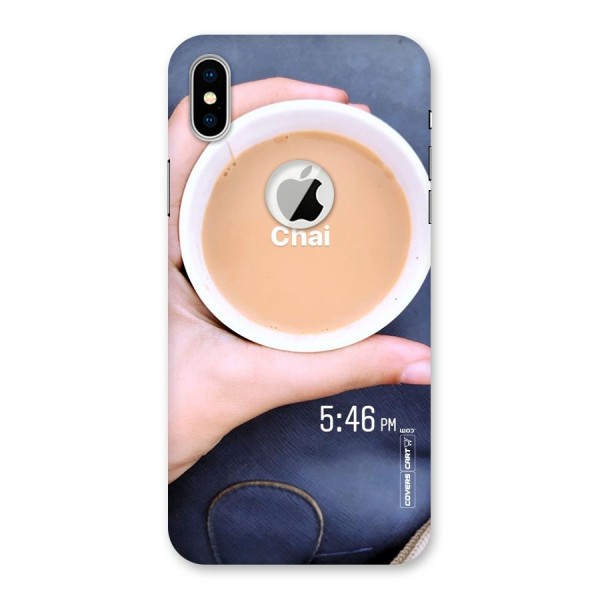 Evening Tea Back Case for iPhone XS Logo Cut