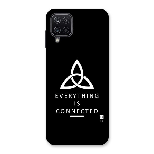 Everything is Connected Typography Back Case for Galaxy A12