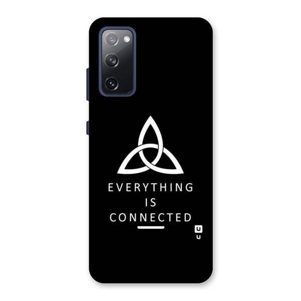 Everything is Connected Typography Back Case for Galaxy S20 FE