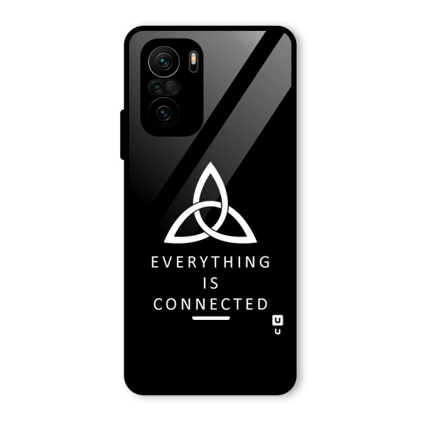 Everything is Connected Typography Glass Back Case for Mi 11X Pro