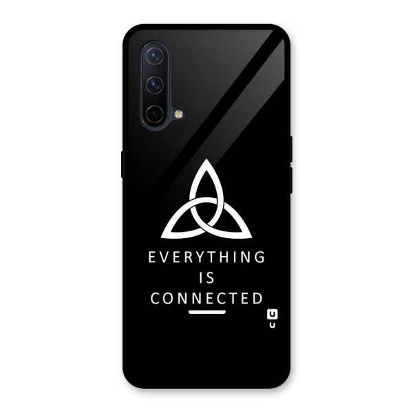 Everything is Connected Typography Glass Back Case for OnePlus Nord CE 5G