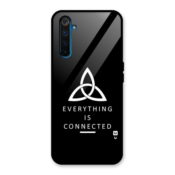 Everything is Connected Typography Glass Back Case for Realme 6 Pro