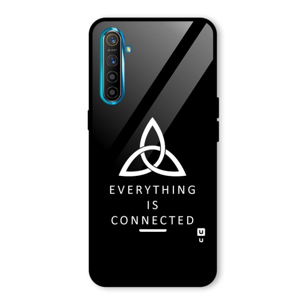 Everything is Connected Typography Glass Back Case for Realme XT