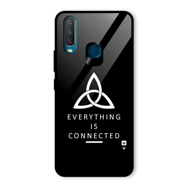 Everything is Connected Typography Glass Back Case for Vivo Y17