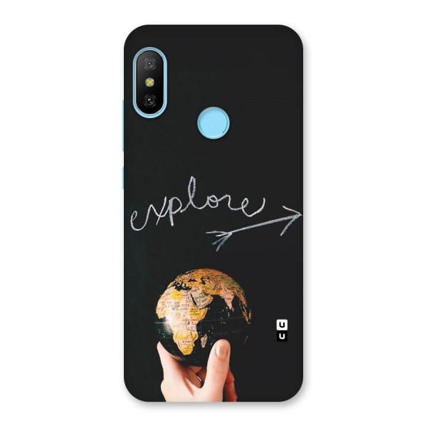 Explore World Back Case for Redmi 6 Pro