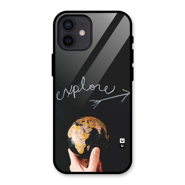 Explore World Glass Back Case for iPhone 12