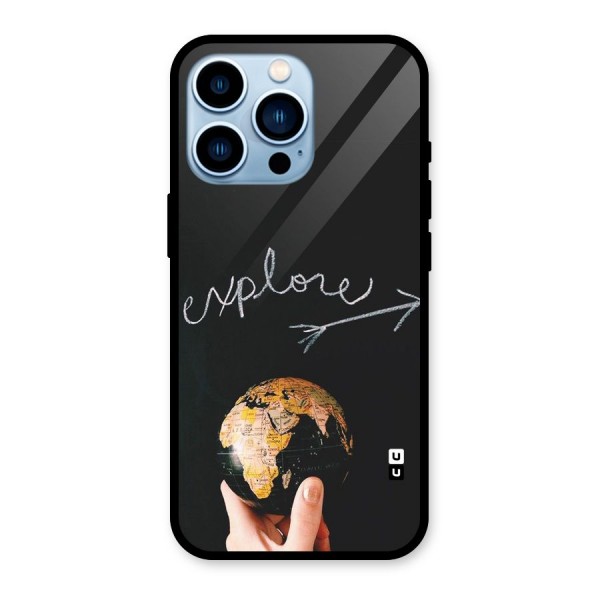 Explore World Glass Back Case for iPhone 13 Pro
