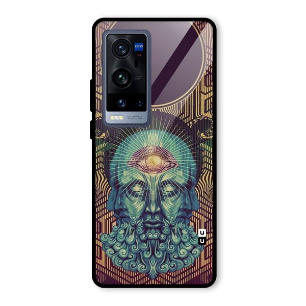 Eye Design Glass Back Case for Vivo X60 Pro Plus