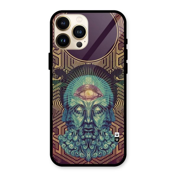 Eye Design Glass Back Case for iPhone 13 Pro Max