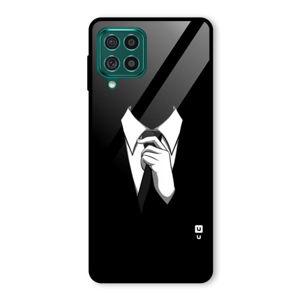 Faceless Gentleman Glass Back Case for Galaxy F62