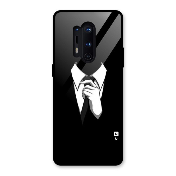 Faceless Gentleman Glass Back Case for OnePlus 8 Pro