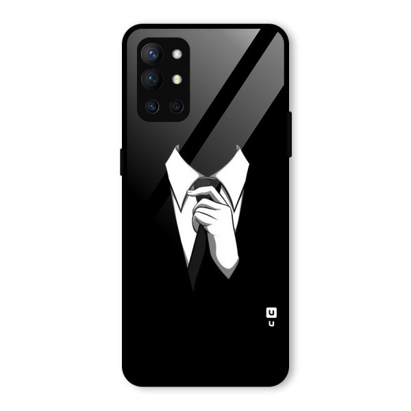 Faceless Gentleman Glass Back Case for OnePlus 9R