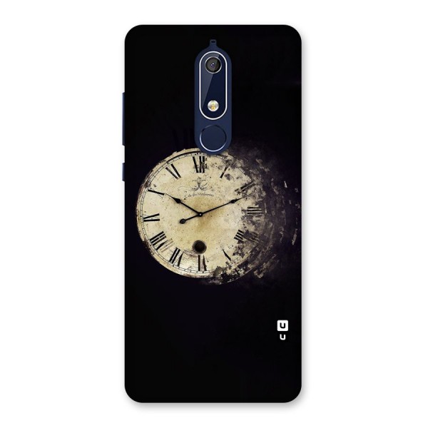Fading Clock Back Case for Nokia 5.1