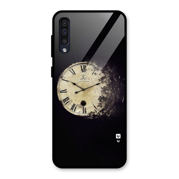 Fading Clock Glass Back Case for Galaxy A50