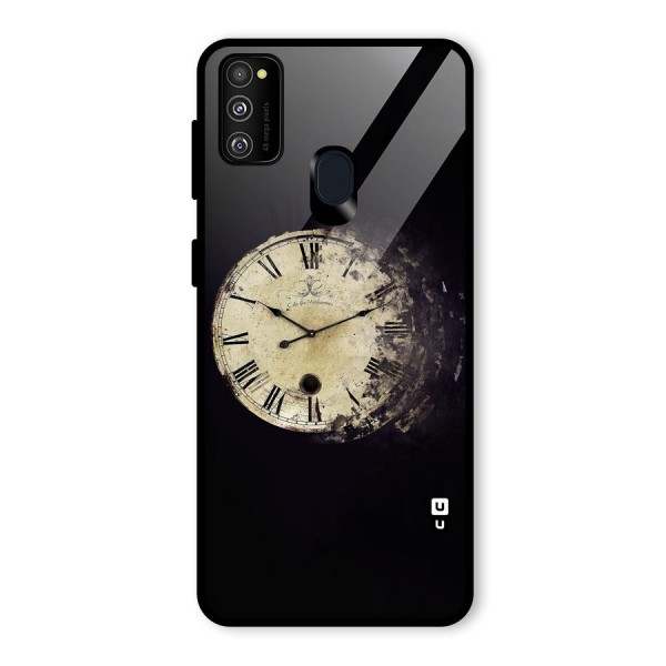 Fading Clock Glass Back Case for Galaxy M30s