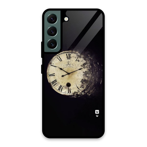 Fading Clock Glass Back Case for Galaxy S22 5G