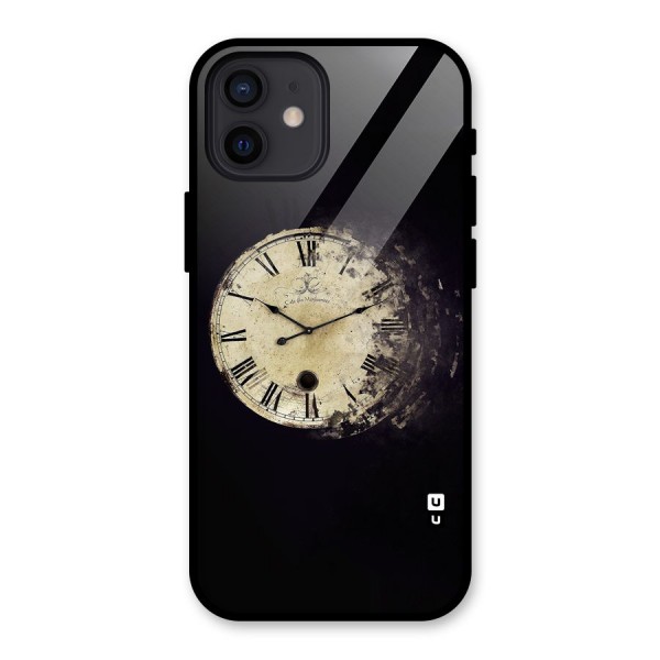 Fading Clock Glass Back Case for iPhone 12