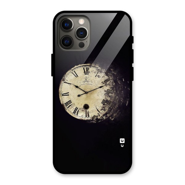 Fading Clock Glass Back Case for iPhone 12 Pro Max