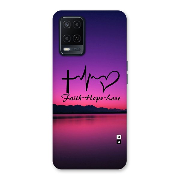 Faith Hope Love Evening Sky Back Case for Oppo A54