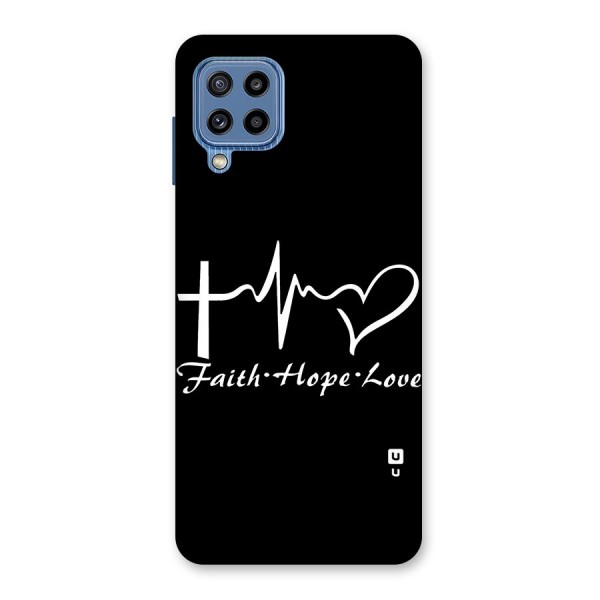 Faith Hope Love Heart Sign Back Case for Galaxy M32