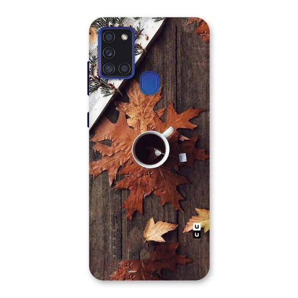 Fall Leaf Coffee Back Case for Galaxy A21s