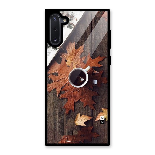 Fall Leaf Coffee Glass Back Case for Galaxy Note 10
