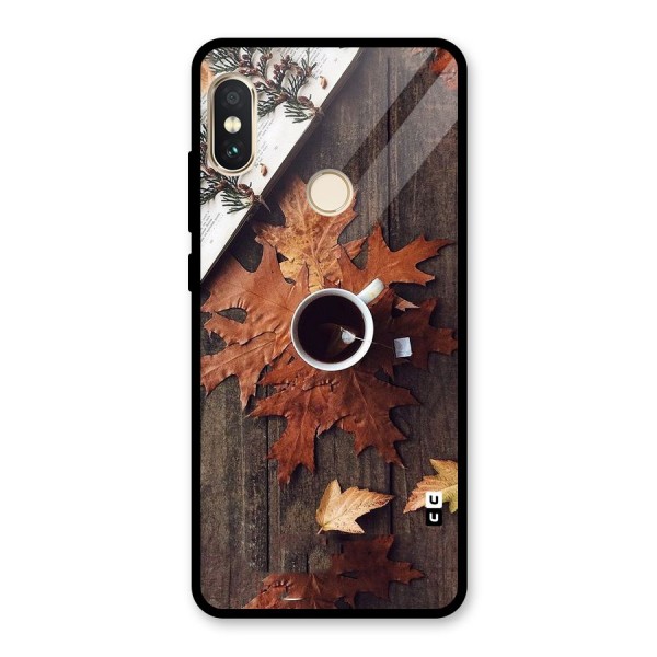 Fall Leaf Coffee Glass Back Case for Redmi Note 5 Pro