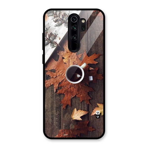 Fall Leaf Coffee Glass Back Case for Redmi Note 8 Pro