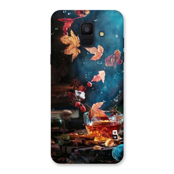 Falling Leaves Tea Back Case for Galaxy A6 (2018)