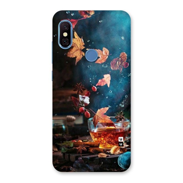 Falling Leaves Tea Back Case for Redmi Note 6 Pro