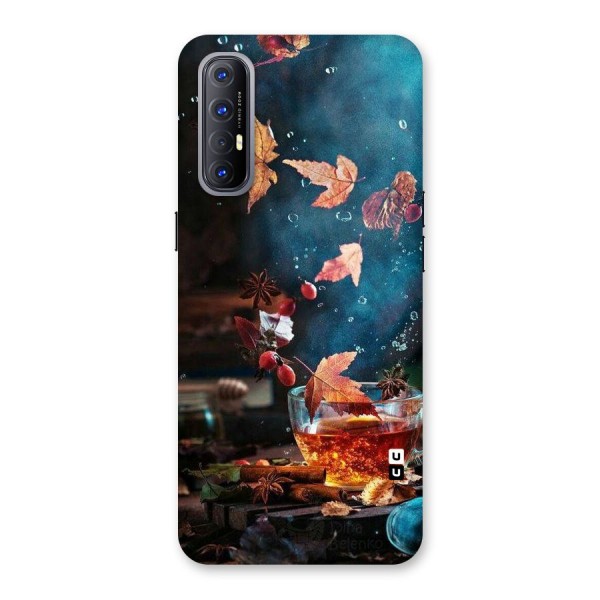 Falling Leaves Tea Back Case for Reno3 Pro