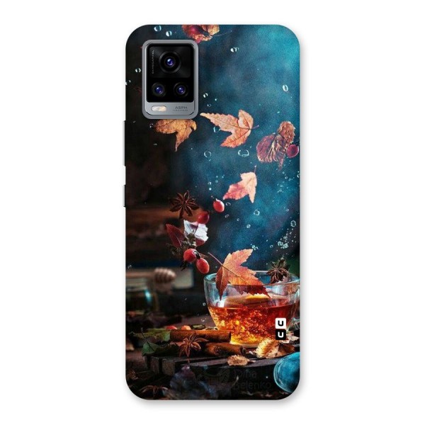 Falling Leaves Tea Back Case for Vivo V20