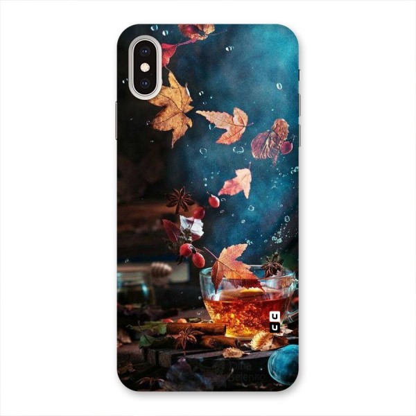 Falling Leaves Tea Back Case for iPhone XS Max
