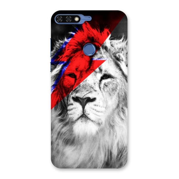 Fearless Lion Back Case for Honor 7C