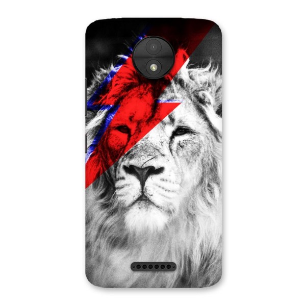 Fearless Lion Back Case for Moto C