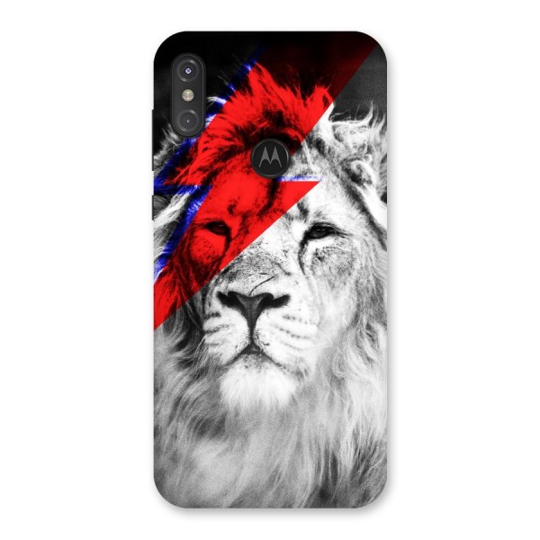 Fearless Lion Back Case for Motorola One Power
