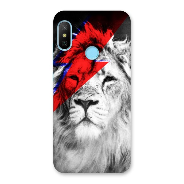 Fearless Lion Back Case for Redmi 6 Pro